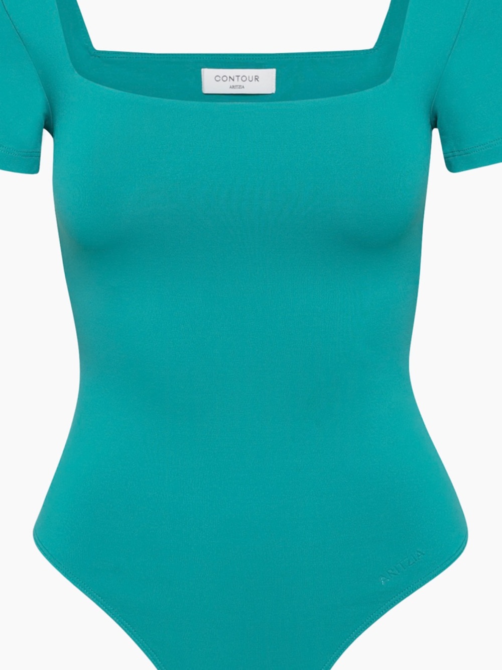 Original Contour Manner Squareneck Bodysuit - Oxidized Teal